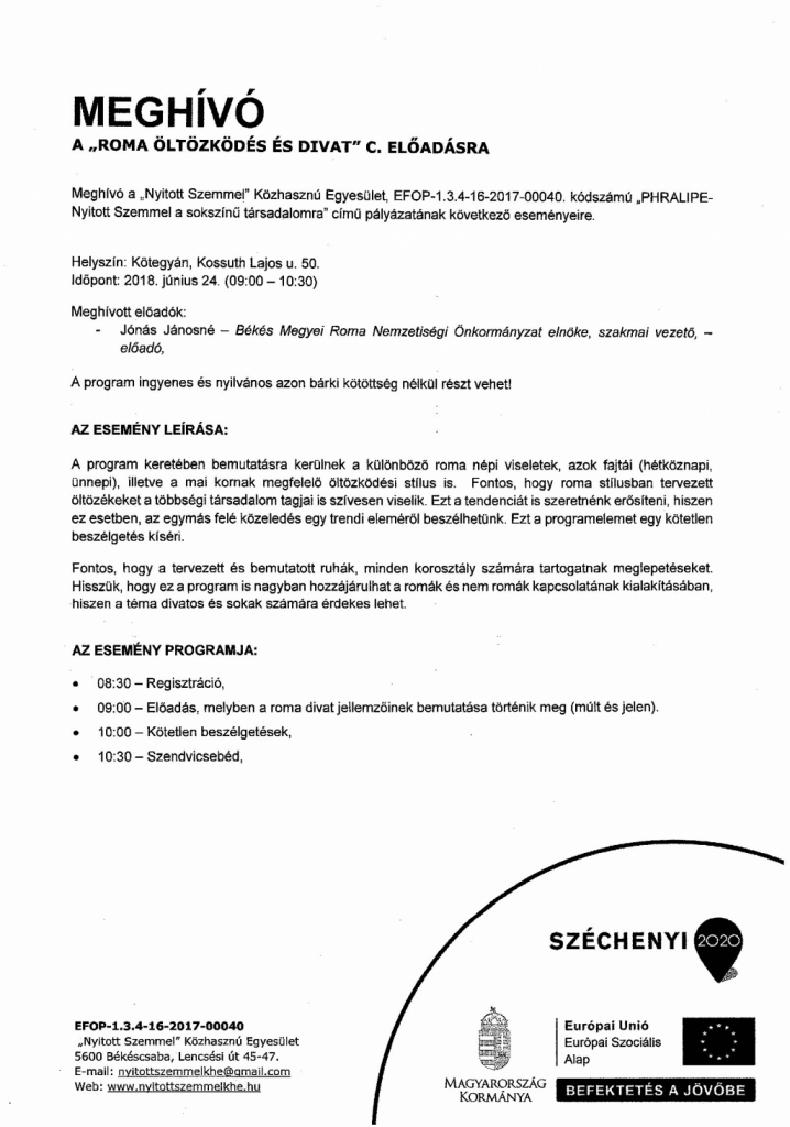 Roma öltözködés és divat