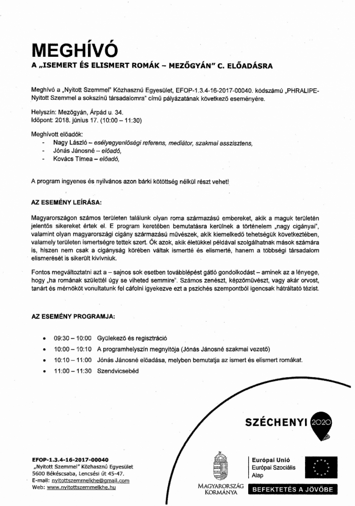 Ismert és elismert romák_Mezőgyán